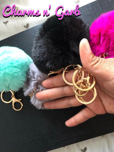 2 Fuzzy Key Chains